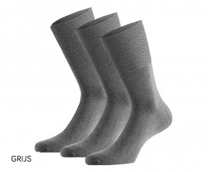 DiabetessokkenZonderKnellendeBoordjes43-46Grijs