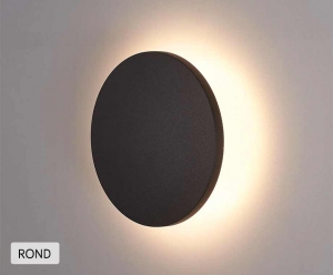 11GRATISAluminiumBuitenlampPlatInclusiefLEDLichtbronRond