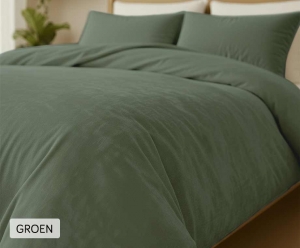 ZydanteVelvetDekbedovertrekset240x200220lits-jumeauxGroen