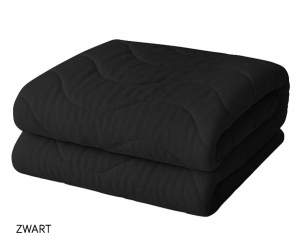 EazyDekbedWaveVoorAlleSeizoenen200x200cmZwart