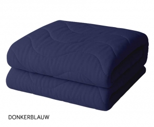 EazyDekbedWaveVoorAlleSeizoenen140x200cmDonkerblauw