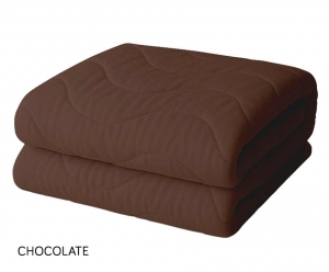 EazyDekbedWaveVoorAlleSeizoenen140x200cmChocolate