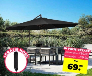 UITVERKOOPLuxeXXLZweefparasol3MeterZwart