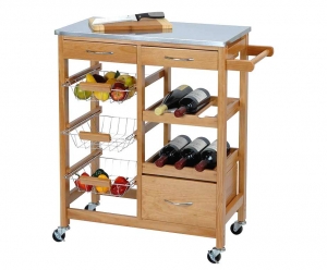 KeukentrolleyMetRVSWerkblad