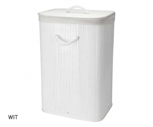 OpvouwbareWasmandBamboeWit