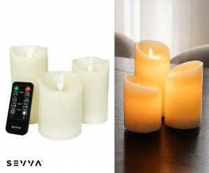 3-PACKSEVVAOplaadbareLEDKaarsen
