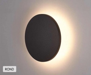 AluminiumWandlampPlatInclusiefLEDLichtbron