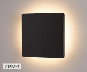 AluminiumWandlampPlatInclusiefLEDLichtbron