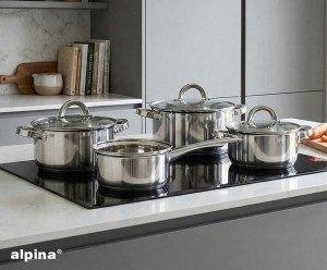 Alpina7DeligePannensetVanRVSMetGlazenDeksels