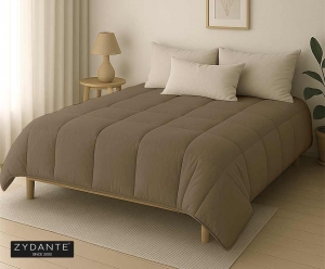 ZydanteEasyDekbedStonewashPremiumLaurelOak240x200240x200cmLaurelOakTaupe