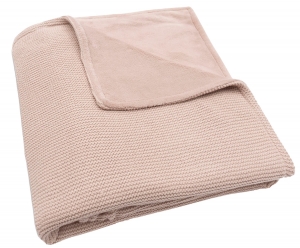 JolleinBasicKnitWildRoseFleece100x150cmLedikantdeken