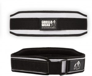 GorillaWear4InchDamesLiftingBelt-ZwartWit-M