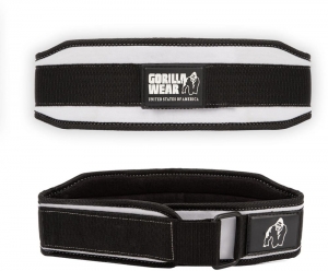 GorillaWear4InchDamesLiftingBelt-ZwartWit-S
