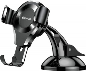 Baseus-TelefoonhoudervoorinAuto-360Draaibaar-MetZuignap-Zwart