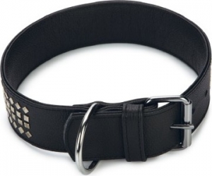 BeezteesVintage-HalsbandHond-Leer-Zwart-70cmx50mm