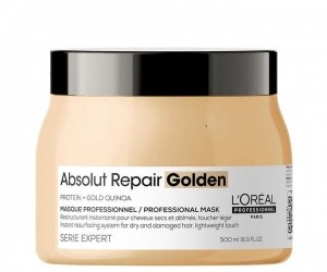 LOralProfessionelSerieExpertAbsolutRepairGoldGoldenHaarmasker500ml