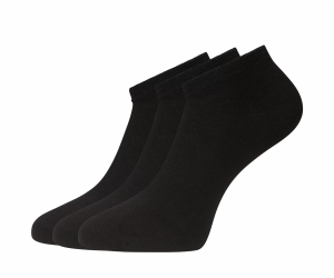 BambooBasicsSneakerSokken3packBambooBlack35-40