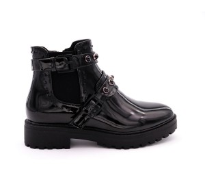 LowCutBikerBootsMetParels-AllBlack
