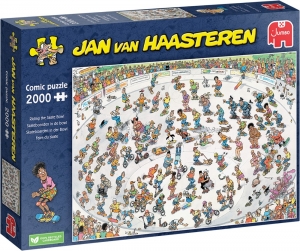 JanvanHaasteren-SkateboardenInDeBowlPuzzel2000Stukjes