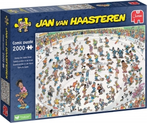 JanvanHaasteren-SkateboardenInDeBowlPuzzel2000Stukjes