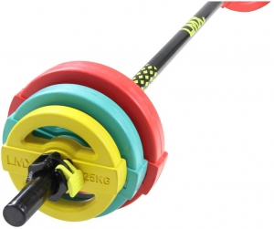 LifemaxxStudioPumpSet-195kg-Gekleurd