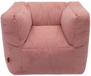 JolleinCorduroyWildRoseKinderfauteuilBeanbag
