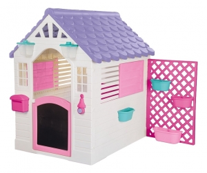 DoluGardenWitRozeSpeelhuisjemetAccessoires