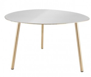 LeitmotivBijzettafelOvoidEnamelLarge-WitGoud