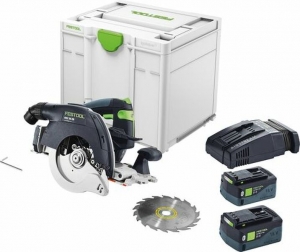 FestoolHKC5550EBI-Plus-SCA18VLi-IonAccuPendelkapzaagSet2x50AhInSystainer-160mm