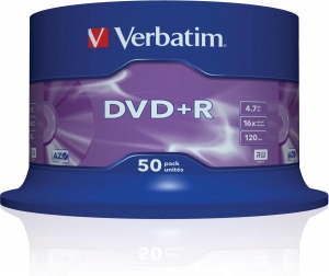 Verbatim43550DVDRMattSilver-50StuksSpindel