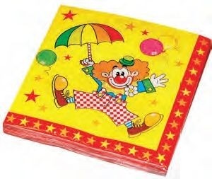 Servetten3333cmClown