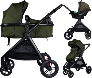 DingLiamForestGreen3-in-1CombiKinderwagenInclAutostoelDI-381713