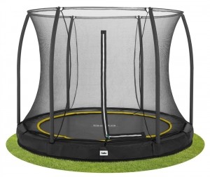 SaltaComfortEditionGroundTrampolinemetVeiligheidsnet-251cm-Zwart