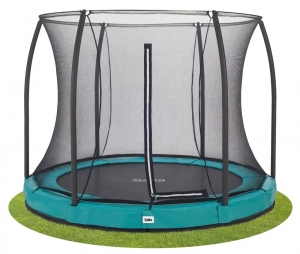 SaltaComfortEditionGroundTrampolinemetVeiligheidsnet-305cm-Groen