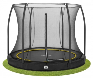 SaltaComfortEditionGroundTrampolinemetVeiligheidsnet-213cm-Zwart