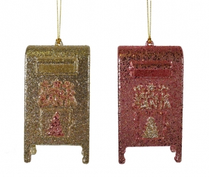 Ornamentacrylrose-goudmailboxl11cm-Kurtsadler