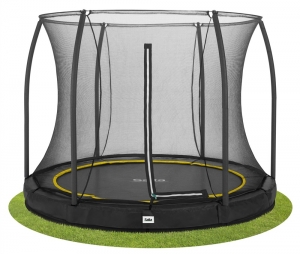 SaltaComfortEditionGroundTrampolinemetVeiligheidsnet-213cm-Zwart
