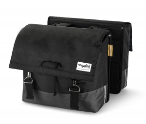 Dubbelefietstas40LRecycled-ZwartGrijs