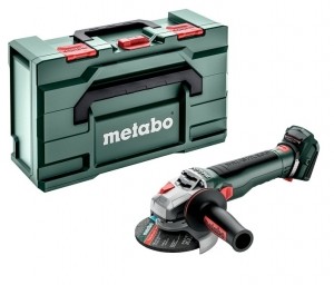 MetaboWB18LTBL11-125Quick18VAccuHaakseSlijperBodyInMetaBOX-125Mm