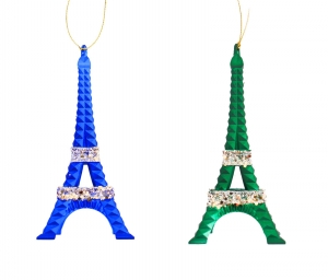 6inchEiffelTowerOrnamentX2III5x5x10cmkerstornamentKurtSAdler-Kurtsadler