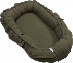 MamaLoesSoftCottonRuffleGroenBabynestML020124