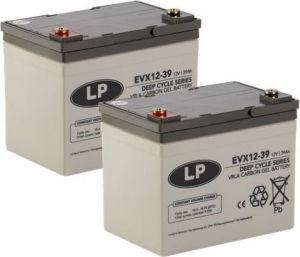 LandportLP2xEVX12-39AGMGELCarbonaccus12volt39ah