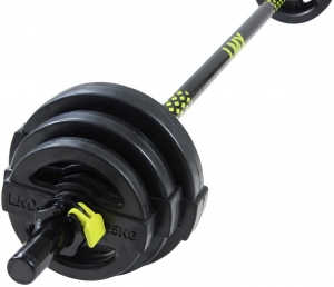 LifemaxxStudioPumpSet-195kg-Zwart