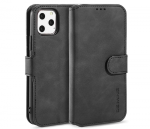 CaseMe-iPhone11ProHoesje-MetMagnetischeSluiting-MingSerie-LerenBookCase-Zwart