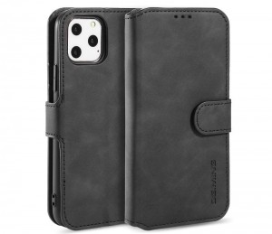 CaseMe-iPhone11ProHoesje-MetMagnetischeSluiting-MingSerie-LerenBookCase-Zwart