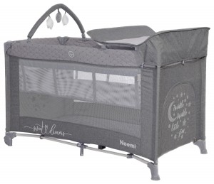 LorelliNoemiPlusCoolGreyStarCampingbedMetBodemverhoger1008056-2216