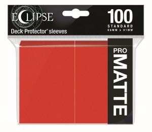 StandardSleevesMatteEclipse-Rood100stuks