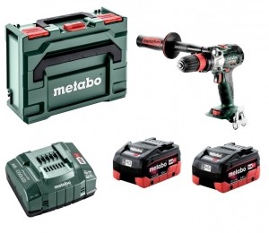 MetaboGB18LTXBLQI18VLi-ionAccuBoor-schroefmachineSet2X55AhLiHDAccuInMetaBOX-Koolborstelloos