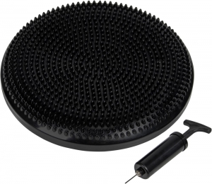 VirtuFitBalanskussen-Wiebelkussen-AirStepperpad-metPomp-Zwart