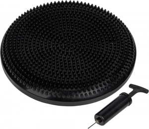 VirtuFitBalanskussen-Wiebelkussen-AirStepperpad-metPomp-Zwart